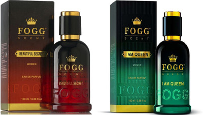 Fogg Scent Beautiful Secret and I am Queen EDP Perfume Pack of 2 (90ML each) Eau de Parfum - 180 ml(For Women)
Fogg Scent Beautiful Secret and I am Queen EDP Perfume Pack of 2 (90ML each) Eau de Parfum - 180 ml(For Women)