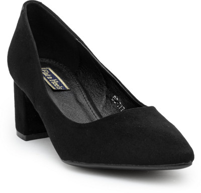 Flat n Heels Women Black Heels