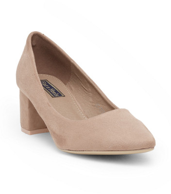 Flat n Heels Women Beige Heels
