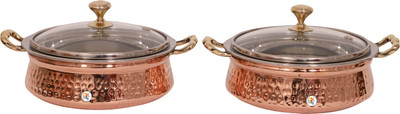 KDT Small Handi Set of Stainless Steel With Copper Bottom Bowl Tray Serving Set(Pack of 2)
KDT Small Handi Set of Stainless Steel With Copper Bottom Bowl Tray Serving Set(Pack of 2)