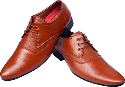 Seamax Formal Shoes Lace Up For Men(Tan