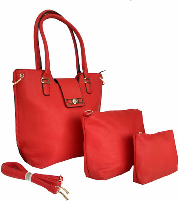 ALIVE Girls Casual Red Leatherette Sling Bag