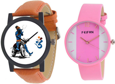 AR Sales Combo Of 2 Analog Watch For Mens And Womens FF002-AR103 Watch - For Couple