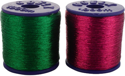 GOELX Zari Threads Green and Rani Pink,for beading-jewellery making/ decorations/crafts, Pack of 2
GOELX Zari Threads Green and Rani Pink,for beading-jewellery making/ decorations/crafts, Pack of 2