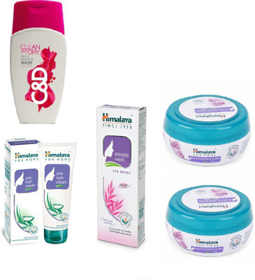 Himalaya Clean And Dry, Anti Rash Cream, Intimate Wash, Soothing Body Butter(Set of 5)
Himalaya Clean And Dry, Anti Rash Cream, Intimate Wash, Soothing Body Butter(Set of 5)