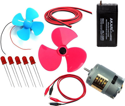 Junior Scientist SCIENCE PROJECT MATERIAL KIT HOBBY ANALOG MICRO WIND GENERATOR SYSTEM DC MOTOR WITH PROPELLER(Multicolor)
Junior Scientist SCIENCE PROJECT MATERIAL KIT HOBBY ANALOG MICRO WIND GENERATOR SYSTEM DC MOTOR WITH PROPELLER(Multicolor)