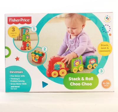 kidoz kingdom FISHER-PRICE STACK AND ROLL CHOO CHOO(Multicolor)
