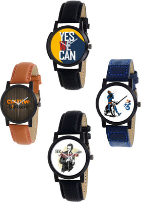 Orayan Stay On Style Combo S1-1_2_4_6 (Pack of 4) Watch - For Men