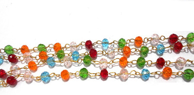 GOELX Crystal stone colorful link chain for connecting jhimkis,bracelets,necklace,crafts etc
GOELX Crystal stone colorful link chain for connecting jhimkis,bracelets,necklace,crafts etc