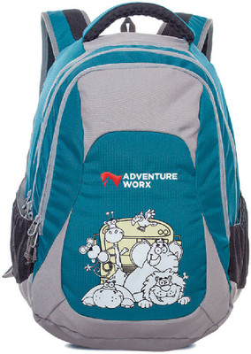Adventure Worx Sparkle school backpack with AerWireT 28L 28 L Backpack(Grey), Aqua
Adventure Worx Sparkle school backpack with AerWireT 28L 28 L Backpack(Grey), Aqua