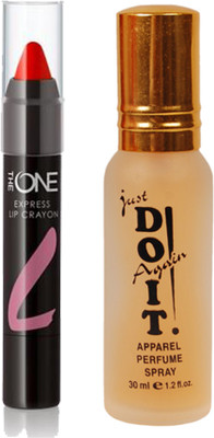 Oriflame Sweden THE ONE Express Lip Crayon 2.8g (Purple Haze - 33191) With Just Do It Perfume 30ml(Set of 2)
Oriflame Sweden THE ONE Express Lip Crayon 2.8g (Purple Haze - 33191) With Just Do It Perfume 30ml(Set of 2)