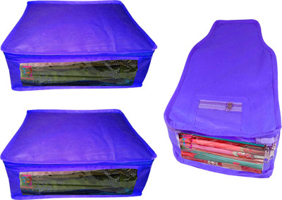 Atorakushon Saree & Blouse cover organiser Combo 2 Saree and 1 Blouse Lahenga cover wardrobe orgniser Wedding Gift Regular Clothes Bag Vanity pouch Set of 3 Blue At 2and1 Non woven Blue(Blue)
Atorakushon Saree & Blouse cover organiser Combo 2 Saree and 1 Blouse Lahenga cover wardrobe orgniser Wedding Gift Regular Clothes Bag Vanity pouch Set of 3 Blue At 2and1 Non woven Blue(Blue)