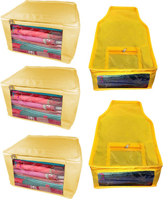 Atorakushon Saree & Blouse cover organiser Combo 3 Saree and 2 Blouse Lahenga cover wardrobe orgniser Wedding Gift Regular Clothes Bag Vanity pouch Set of 5 Cream At 3and2 big Non woven Cream(Cream)
Atorakushon Saree & Blouse cover organiser Combo 3 Saree and 2 Blouse Lahenga cover wardrobe orgniser Wedding Gift Regular Clothes Bag Vanity pouch Set of 5 Cream At 3and2 big Non woven Cream(Cream)