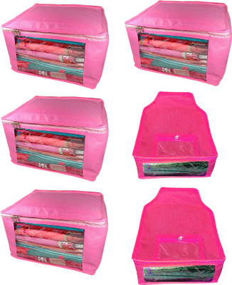 Atorakushon Saree & Blouse cover organiser Combo 4 Saree and 2 Blouse Lahenga cover wardrobe orgniser Wedding Gift Regular Clothes Bag Vanity pouch Set of 6 Pink At 4and2 Big Non woven pink(Pink)
Atorakushon Saree & Blouse cover organiser Combo 4 Saree and 2 Blouse Lahenga cover wardrobe orgniser Wedding Gift Regular Clothes Bag Vanity pouch Set of 6 Pink At 4and2 Big Non woven pink(Pink)