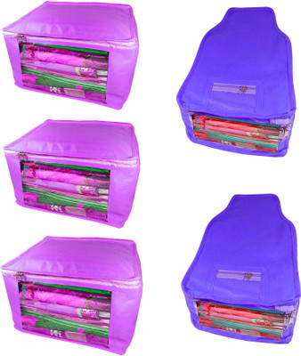 Atorakushon Saree & Blouse cover organiser Combo 3 Saree and 2 Blouse Lahenga cover wardrobe orgniser Wedding Gift Regular Clothes Bag Vanity pouch Set of 5 Purple At 3and2 big Non woven purple(Purple)
Atorakushon Saree & Blouse cover organiser Combo 3 Saree and 2 Blouse Lahenga cover wardrobe orgniser Wedding Gift Regular Clothes Bag Vanity pouch Set of 5 Purple At 3and2 big Non woven purple(Purple)