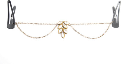 Pretty Ponytails Guchcha Ethnic Kundan Gold Hairchain Hair Jewelry Hair Chain(Gold)
Pretty Ponytails Guchcha Ethnic Kundan Gold Hairchain Hair Jewelry Hair Chain(Gold)