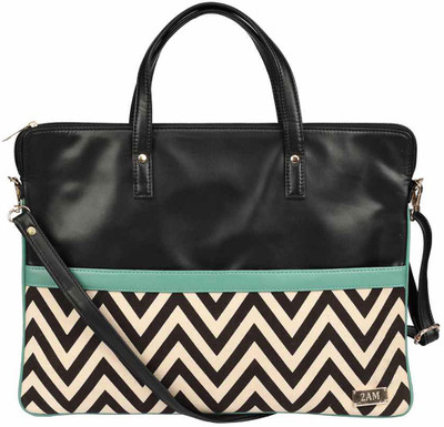 2AM 14 inch Laptop Messenger Bag(Black)