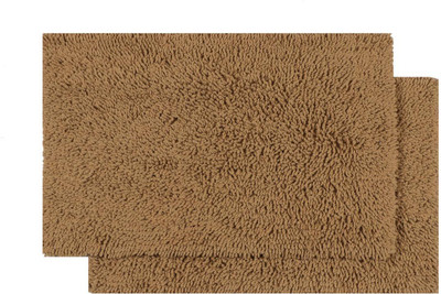 Riva Carpets Cotton Bath Mat Promo Bath Mat(Beige