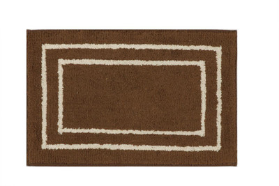 Riva Carpets Cotton Bath Mat Cotton Bathmat(Brown