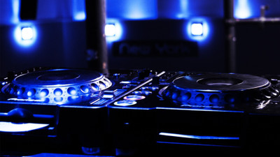 Akhuratha music-night-party-turntable- Wall Poster Paper Print(12 inch X 18 inch, Rolled)