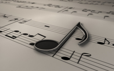Akhuratha music-staff-notes Wall Poster Paper Print(12 inch X 18 inch, Rolled)
