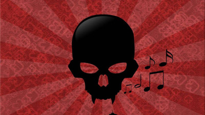 Akhuratha music-skull-bigest- Wall Poster Paper Print(12 inch X 18 inch, Rolled)