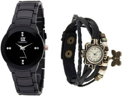 SWANOS 107 Iik Black&Black Dori Watch For Girls Watch - For Girls