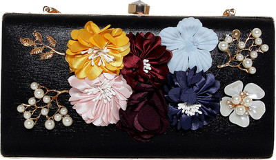 aaradhya creations Party Black Clutch