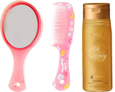 Oriflame Sweden Milk & Honey Gold Shampoo 200ml (31708) With Mirror Comb Set(Set of 3)
Oriflame Sweden Milk & Honey Gold Shampoo 200ml (31708) With Mirror Comb Set(Set of 3)