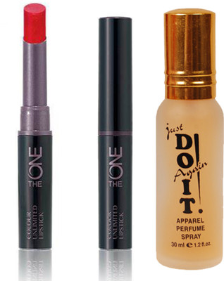 Oriflame Sweden The ONE Colour Unlimited Lipstick 1.7g (Endless Red - 30575) With Just Do It Perfume 30ml(Set of 2)
Oriflame Sweden The ONE Colour Unlimited Lipstick 1.7g (Endless Red - 30575) With Just Do It Perfume 30ml(Set of 2)