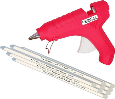 Upkaran Hot Melt Glue Gun kit 40 Watt With 8 Glue Sticks For Quick Repairs, Paper & Cloth High-Tech Professional Electronic Standard Temperature Corded Glue Gun(11 mm)
Upkaran Hot Melt Glue Gun kit 40 Watt With 8 Glue Sticks For Quick Repairs, Paper & Cloth High-Tech Professional Electronic Standard Temperature Corded Glue Gun(11 mm)