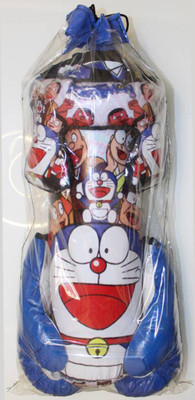 GLS Kids (4 Yrs - 10 Yrs) Doraemon Blue Boxing Kit - 1 Punching Bag 1 - Head Security Gear 2 - Boxing Gloves Boxing Kit