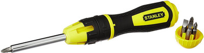 Stanley Stanley STHT68010-8 Ratchet Screwdriver Set(Pack of 1), Yello & black