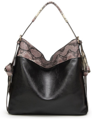 Urbantra Women Casual Black Leatherette Sling Bag