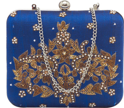 TARUSA Casual Blue Clutch