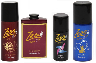 Zeva Keepz U On Deodorant bodyspray WITHOUT ALCOHOL For women / MEN FRAGRANCES for ladies unisex Combo Set(Set of 4)
Zeva Keepz U On Deodorant bodyspray WITHOUT ALCOHOL For women / MEN FRAGRANCES for ladies unisex Combo Set(Set of 4)