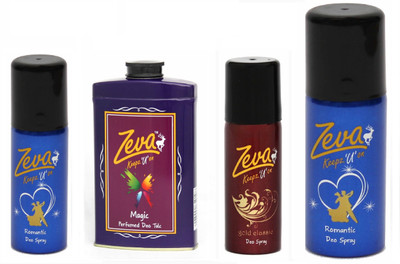 Zeva Bodyspray deospray romantic GOLD spray(Set of 4)