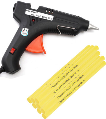 Upkaran Black 100 Watt With 8 Yellow Hot Melt Glue Sticks(8 inch/20cm) Standard Temperature Corded Glue Gun(11 mm)
Upkaran Black 100 Watt With 8 Yellow Hot Melt Glue Sticks(8 inch/20cm) Standard Temperature Corded Glue Gun(11 mm)