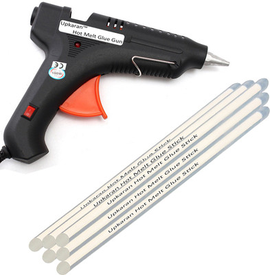 Upkaran Black 100 Watt With 6 Transparent Hot Melt Glue Sticks (10inch/25cm) Standard Temperature Corded Glue Gun(11 mm)
Upkaran Black 100 Watt With 6 Transparent Hot Melt Glue Sticks (10inch/25cm) Standard Temperature Corded Glue Gun(11 mm)