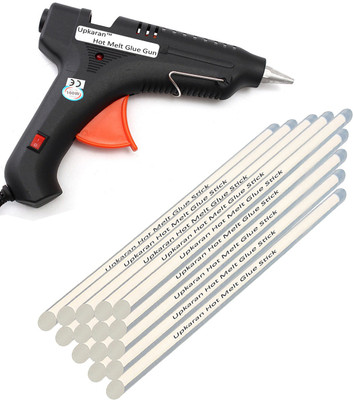 Upkaran Black 100 Watt With 15 Transparent Hot Melt Glue Sticks (10inch/25cm) Standard Temperature Corded Glue Gun(11 mm)
Upkaran Black 100 Watt With 15 Transparent Hot Melt Glue Sticks (10inch/25cm) Standard Temperature Corded Glue Gun(11 mm)
