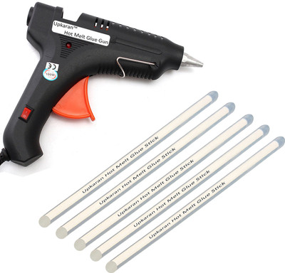 Upkaran Black 100 Watt With 5 Transparent Hot Melt Glue Sticks (10inch/25cm) Standard Temperature Corded Glue Gun(11 mm)
Upkaran Black 100 Watt With 5 Transparent Hot Melt Glue Sticks (10inch/25cm) Standard Temperature Corded Glue Gun(11 mm)