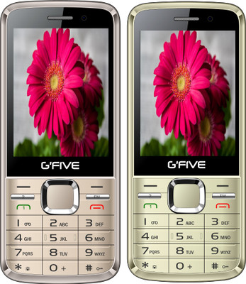 Gfive G9 Combo of Two Mobile(Rose Gold, Champagne gold)