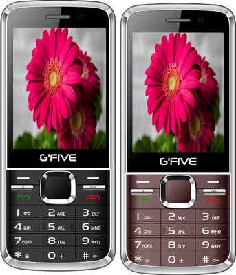 Gfive G9 Combo of Two Mobile(Black, Coffee)