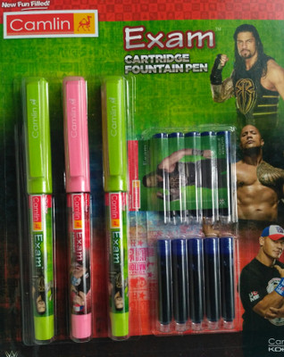 Camlin Exam Cartridge Fountain Pen(Pack of 2)