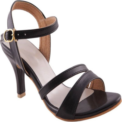 Adorn Women Black Heels