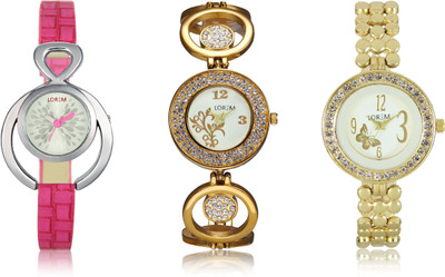 LOREM W06-203-204-205 New Stylish Best Designer Combo Hand Watch - For Women