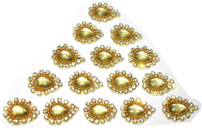 GOELX Patches Colorful Drop Shape Handmade Appliques Rhinestone Embellishments For Decoration, Crafts Ideas, Jewelery Making, Easy to Use Pack of 50 - Golden
GOELX Patches Colorful Drop Shape Handmade Appliques Rhinestone Embellishments For Decoration, Crafts Ideas, Jewelery Making, Easy to Use Pack of 50 - Golden