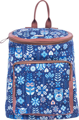 Chumbak Flower Owl 7 L Backpack(Blue)