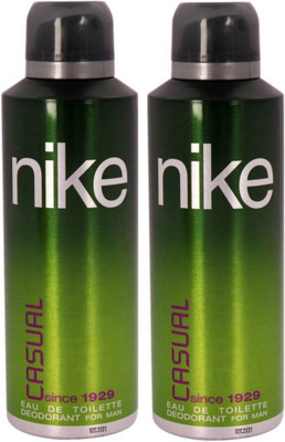 Nike Casual EDT Deodorant (Super Saver) (Pack Of 2) Deodorant Spray - For Men(400 ml, Pack of 2)
Nike Casual EDT Deodorant (Super Saver) (Pack Of 2) Deodorant Spray - For Men(400 ml, Pack of 2)