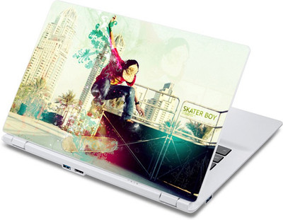 ezyPRNT Skateboarding Jumping Sports Vinyl Laptop Decal 10